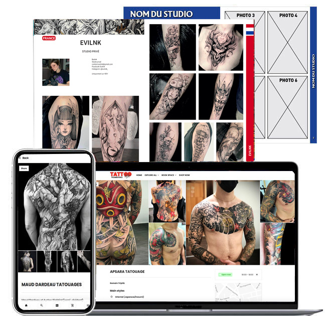 Matériel nécessaire annuaire et Tattoo Life Map