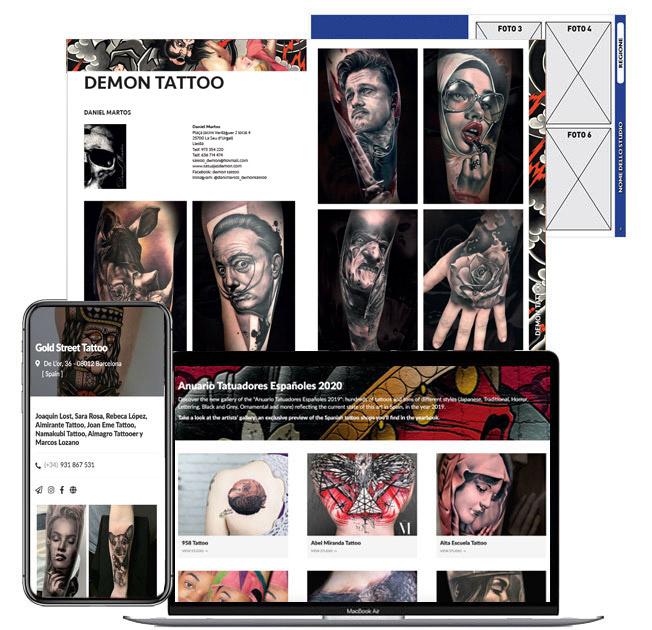 Material necesario por Tattoo Life y Tattoo Life Map