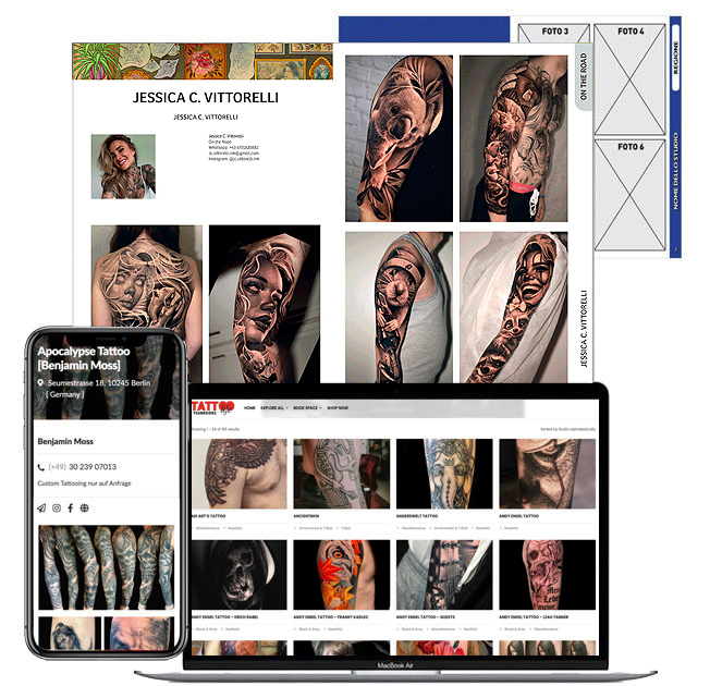Material Jahrbuch Tattoo Life und Tattoo Life Map