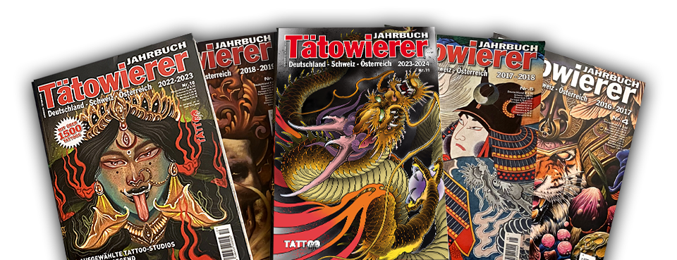 Covers Jahrbuch Tätowierer Deutschland
